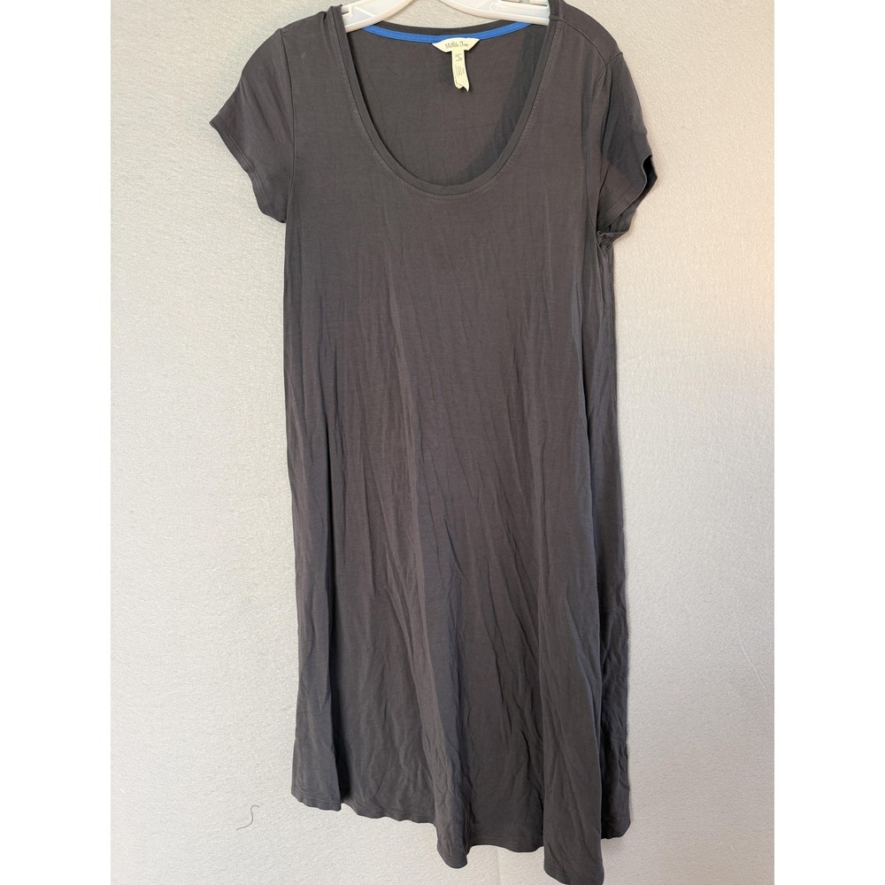 Matilda Jane Dress Womens S/M Gray Jersey T Shirt Scoop Neck Short Sleeve Casual